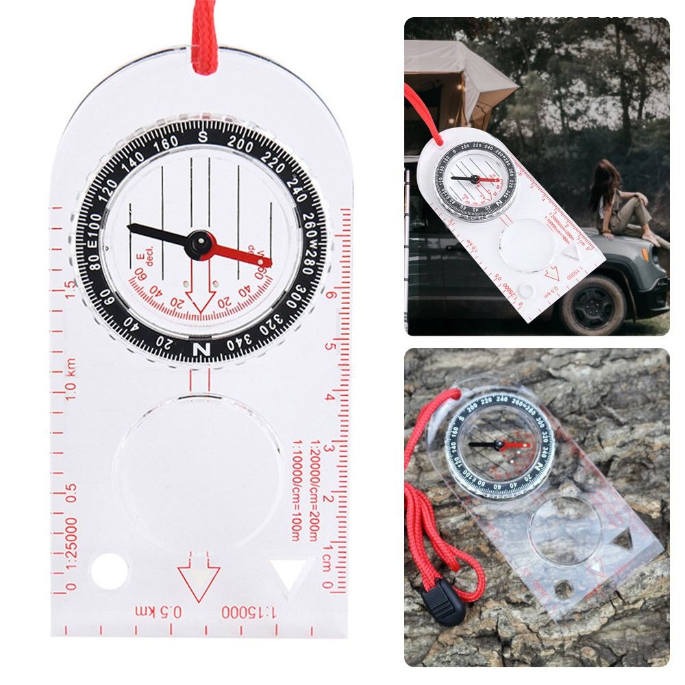 Compass Lensatic - Orienteering Baseplate Compass Hiking Camping Maps