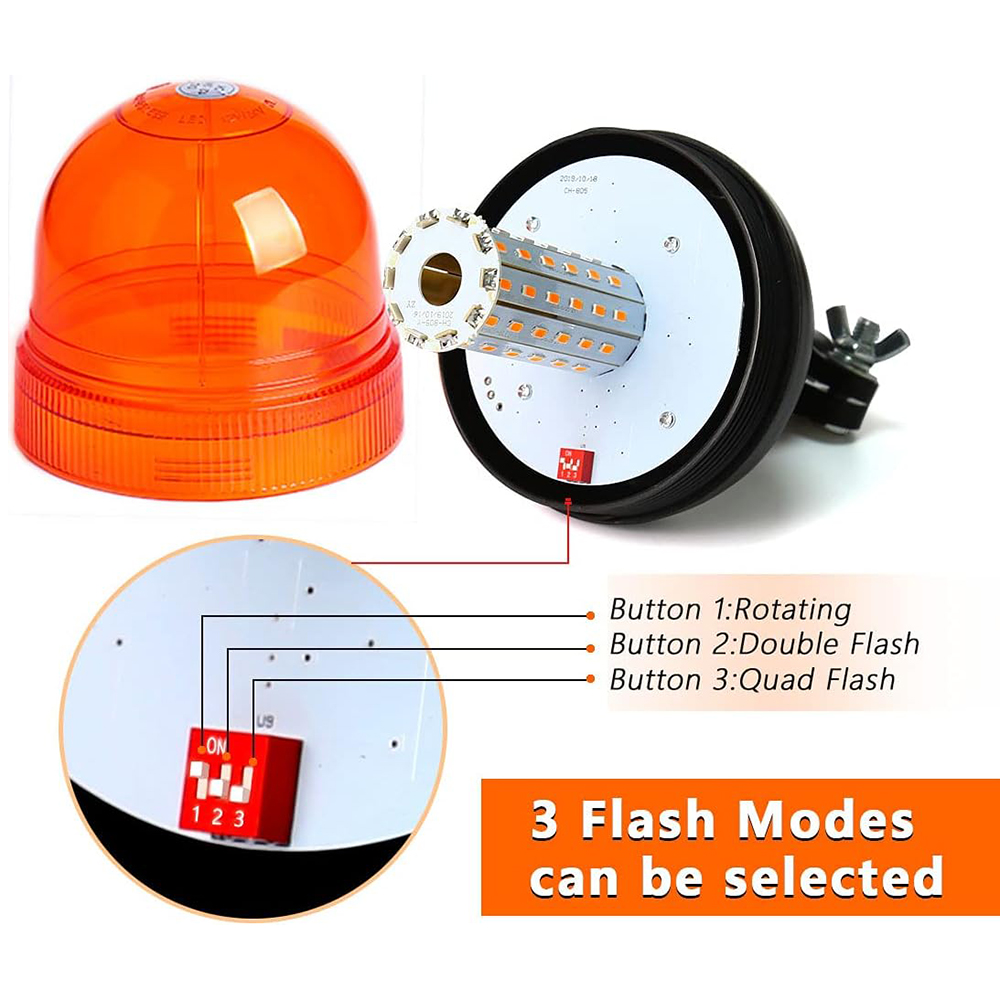 60 LED Amber Tractor Motorcycl - Sos Light Strobe ulasan dan harga