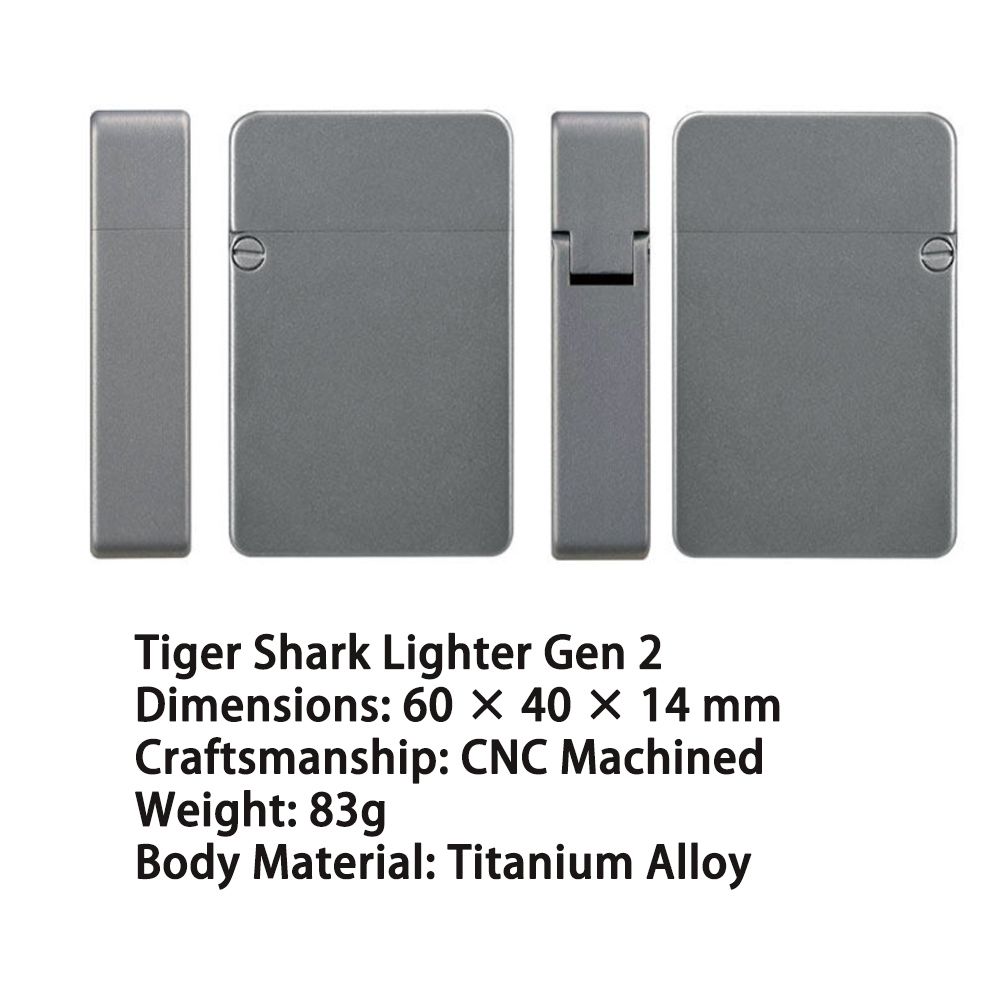 Titanium Alloy Trench Lighter  - Fire Starting Kit ulasan dan harga