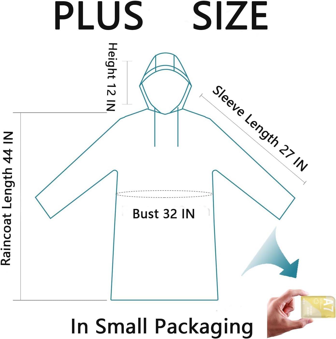 Disposable Rain Poncho Emergen - Emergency Poncho Rain ulasan dan harga