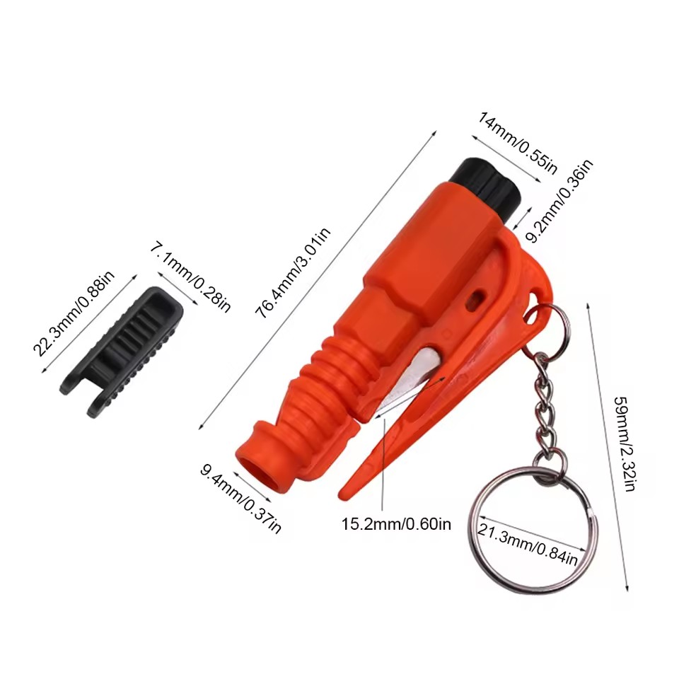 Safety Hammer Car Escape Tool  - Rescue Rope Throw ulasan dan harga