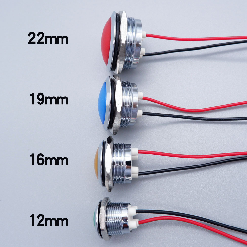 Metal LED Indicator Light 12mm - Signal Panel Orange ulasan dan harga