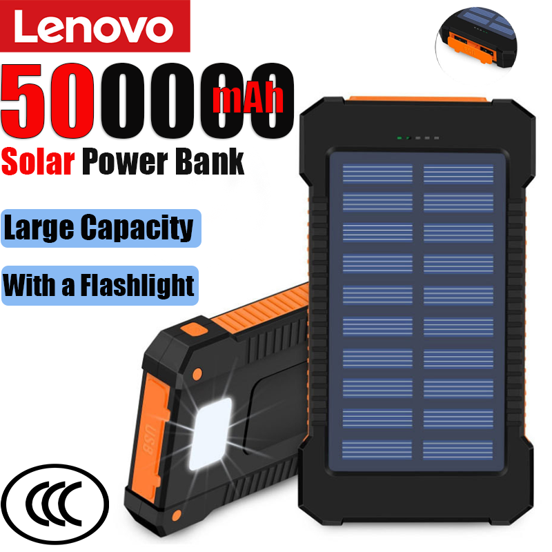 Lenovo 500000mAh Solar Power B - Solar Emergency Charger ulasan dan harga