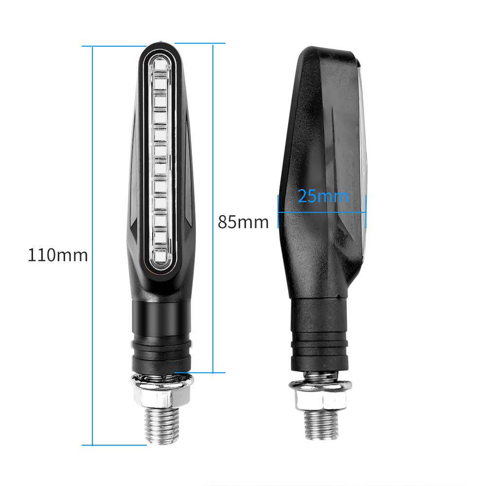 2PCS LED Motorcycle Turn Signa - Sos Light Strobe ulasan dan harga