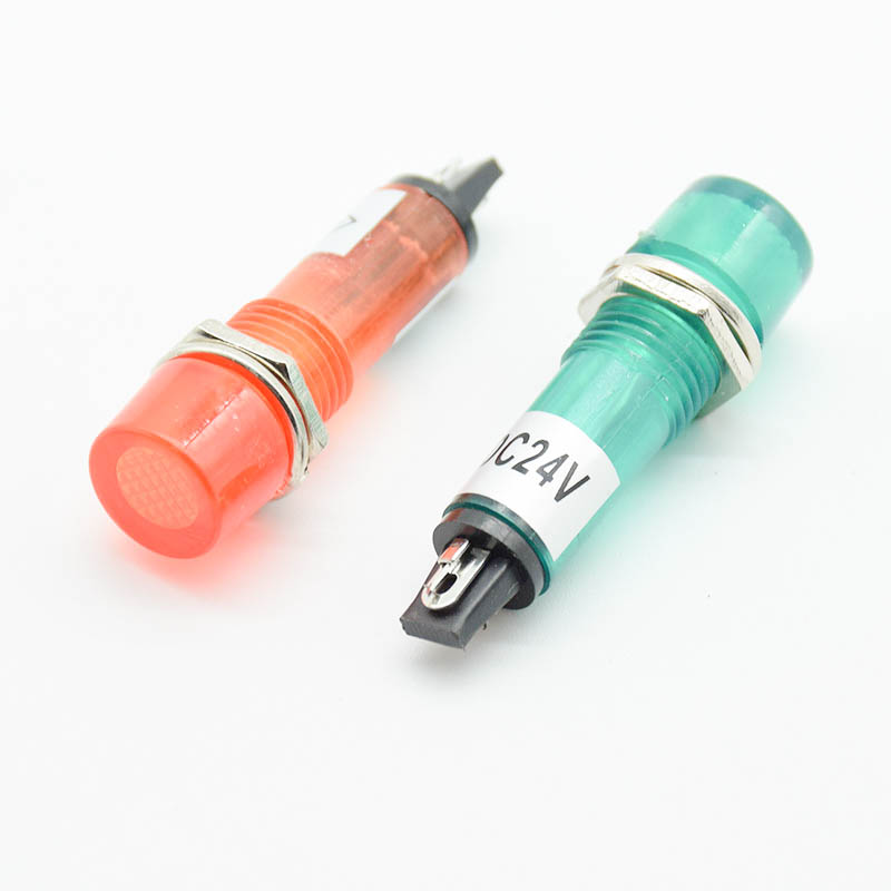 5Pcs 220V 12V 24V DC Mounting  - Signal Panel Orange ulasan dan harga