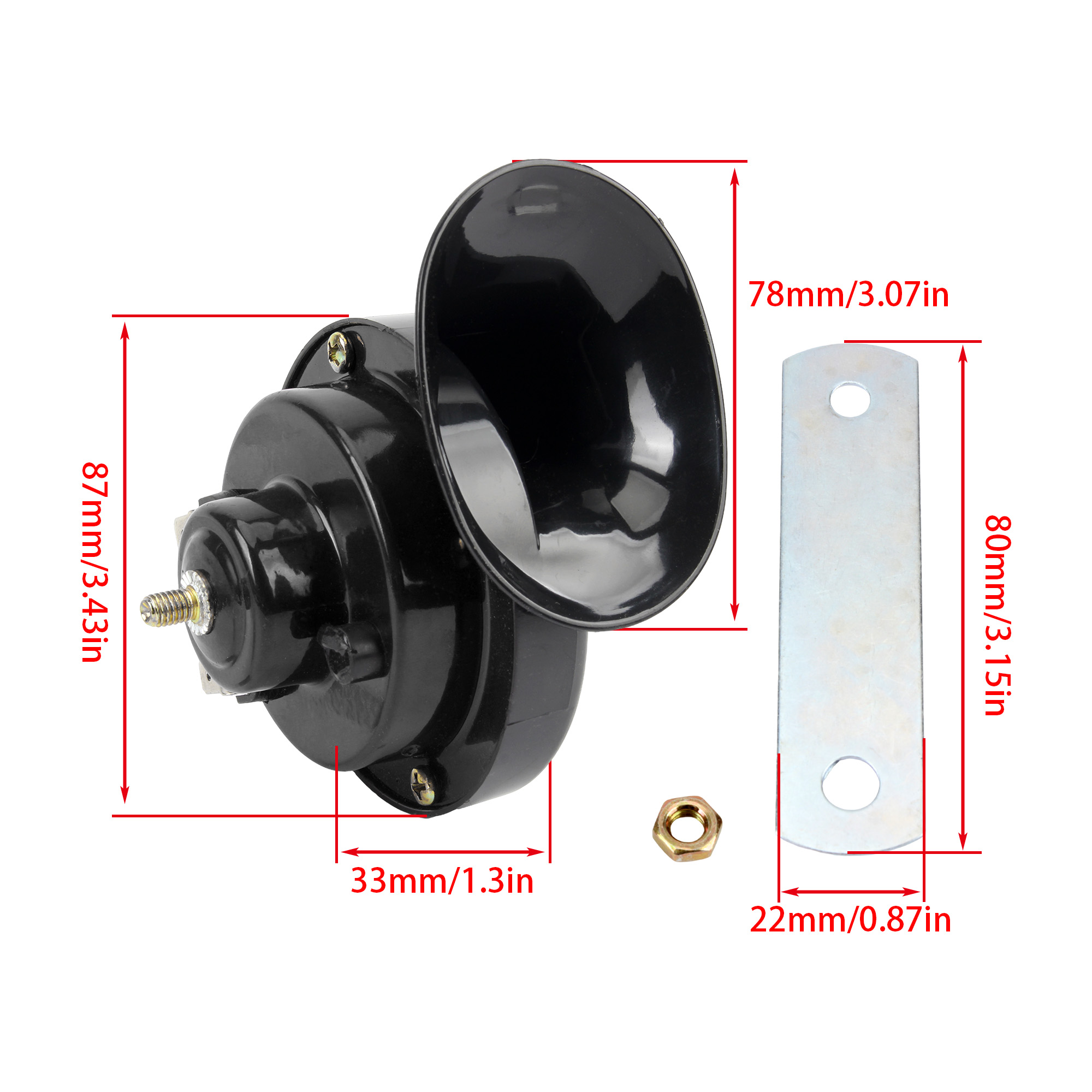 12V 24V Universal Trumpet Horn - Emergency Whistle Loud ulasan dan harga