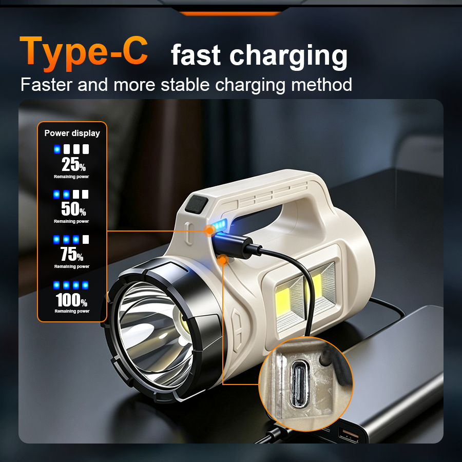 Multiscene Handheld LED Torch  - Solar Emergency Charger ulasan dan harga
