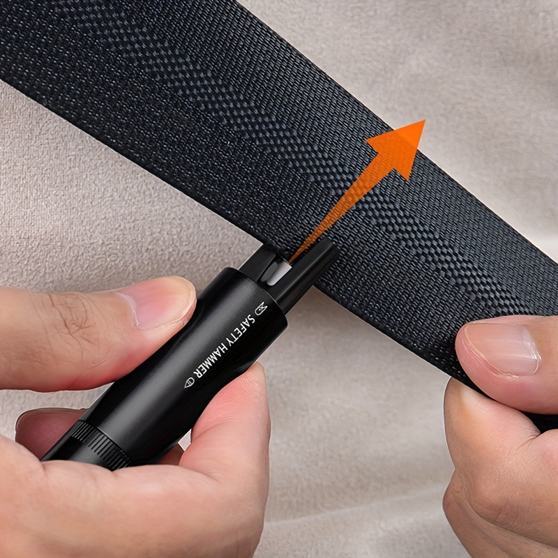 2-in-1 Car Safety Hammer with  - Rescue Rope Throw ulasan dan harga