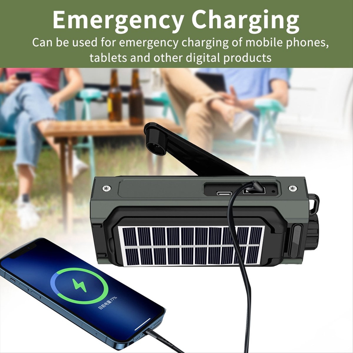 A26Z Portable Solar Radio, Eme - Solar Emergency Charger ulasan dan harga