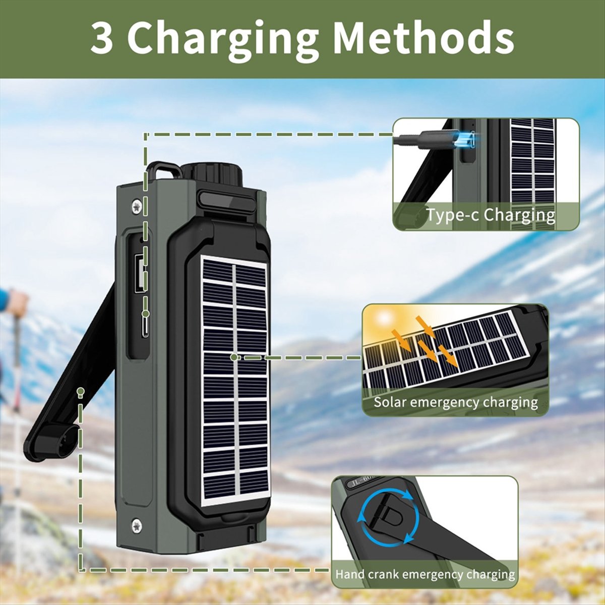 A26Z Portable Solar Radio, Eme - Solar Emergency Charger ulasan dan harga