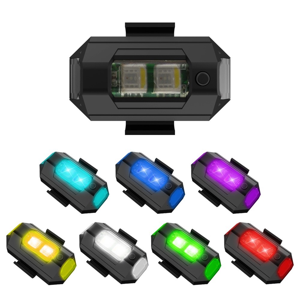 1PC 7 Color Mini USB Charging  - Sos Light Strobe ulasan dan harga