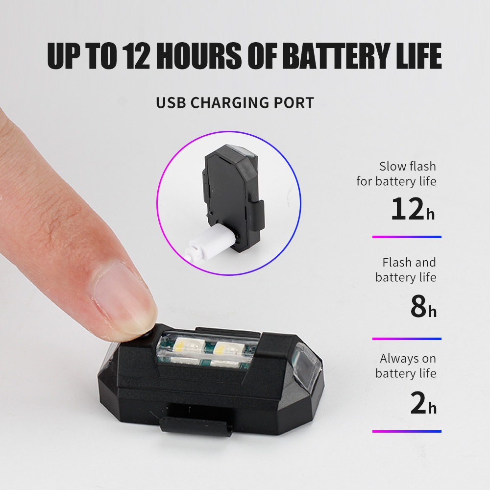 1PC 7 Color Mini USB Charging  - Sos Light Strobe ulasan dan harga