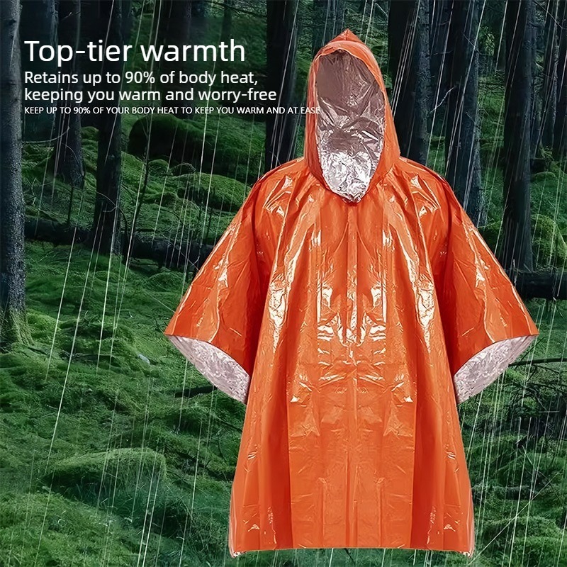 1-10PCS Emergency Rain Poncho  - Emergency Poncho Rain ulasan dan harga