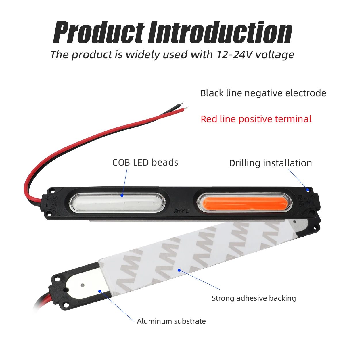Red Blue Flashing Dual Light L - Sos Light Strobe ulasan dan harga