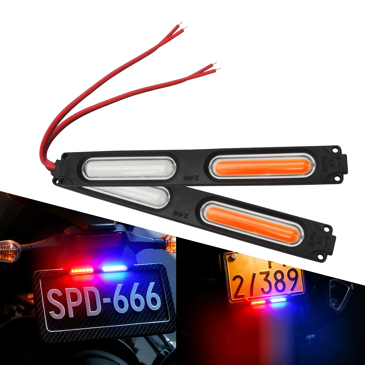 Red Blue Flashing Dual Light L - Sos Light Strobe ulasan dan harga
