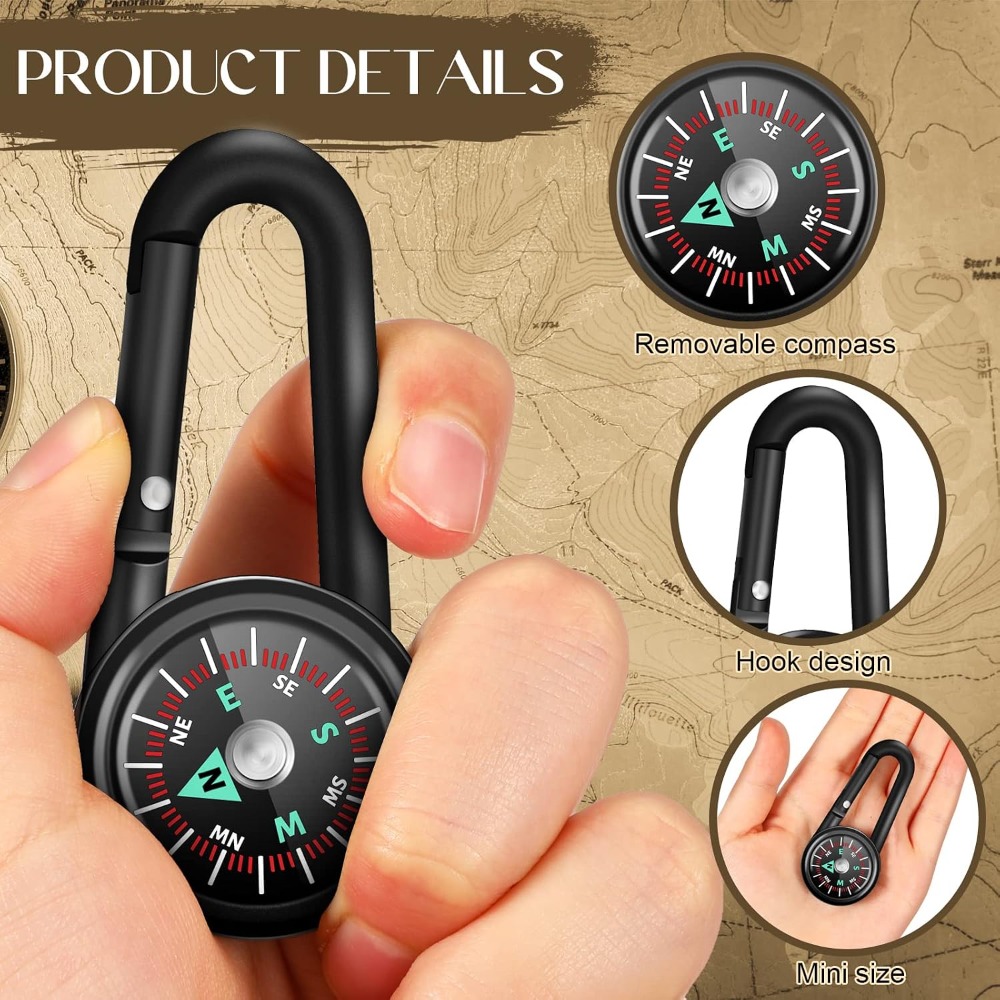 6-50 Pcs Mini Magnetic Compass - Compass Lensatic ulasan dan harga
