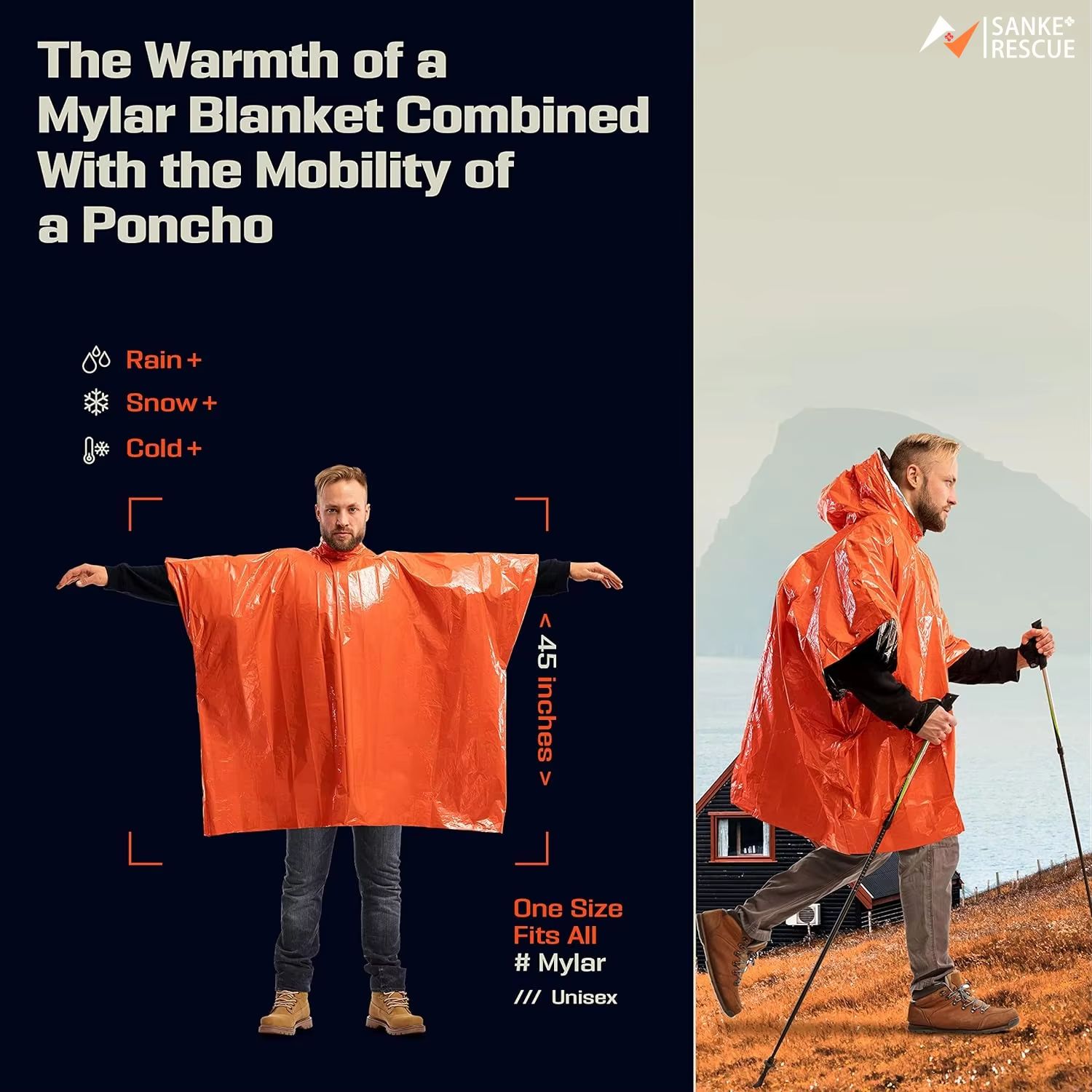 Emergency Rain Poncho Thermal  - Emergency Poncho Rain ulasan dan harga