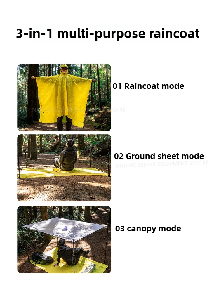 15D/210T Raincoat Waterproof R - Emergency Poncho Rain ulasan dan harga